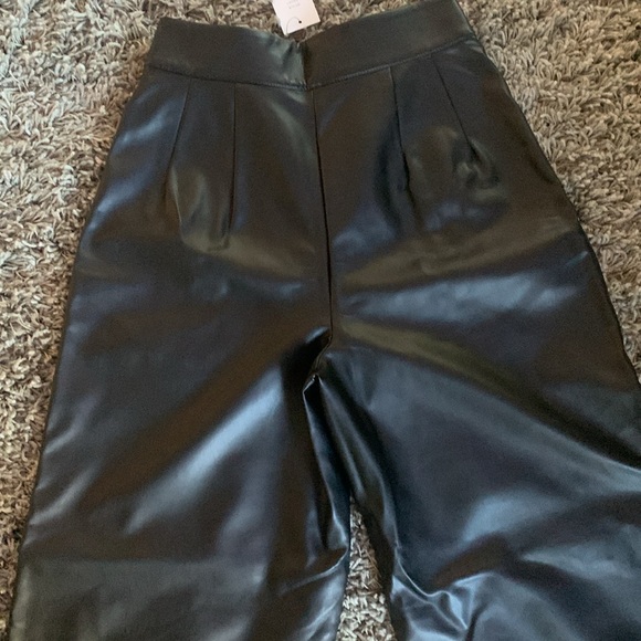 French Connection Crolenda PU Wide Leg Trousers - Picture 8 of 10